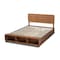 Baxton Studio Vita Ash Walnut Wood 4-Drawer Queen Size Platform Storage Bed 173-9429-10669 - alternate 5